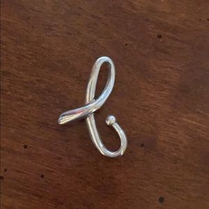 Sterling Silver lower case “b” charm for necklace